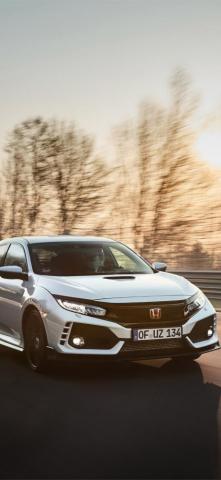 Black Honda Civic Type R iPhone Wallpaper