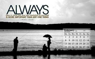 February Calendar Desktop Wallpaper