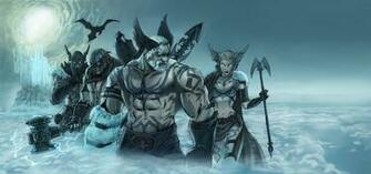 Norse Gods Wall Painting By Alanstain
