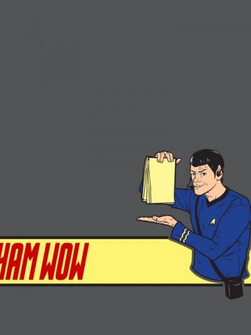 Fun Humor Sham Wow Star Trek iPad iPhone HD Wallpaper