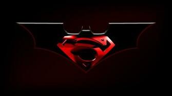 Superman And Batman Logo Wallpaper