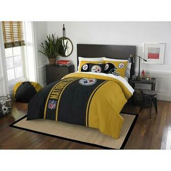 Pittsburgh Steelers Full Comforter And Shams