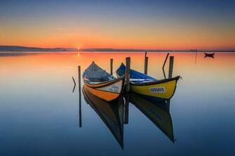 Canoe Lake Sunrise Nature New HD Wallpaper