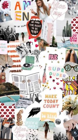 Collage iPhone Wallpaper Background Aesthetic