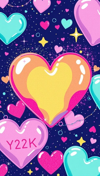 Y2k Heart Wallpaper