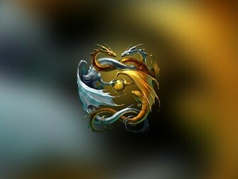 Yin Yang Dragon Wallpaper