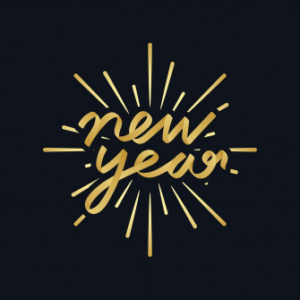 New Year Icons Set Vector Wallpaper