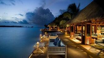 Beach House Wallpaper Image