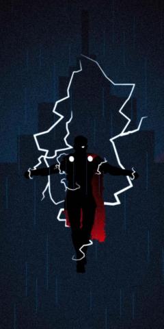 God Of Thunder Superhero Silhouette Thor Wallpaper