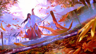 Japanese Clothes Anime Girl 4k Wallpaper HD Image