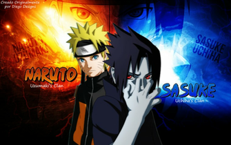 Wallpaper De Naruto Uzumaki Y Sasuke Uchiha By Diegossjeditions On