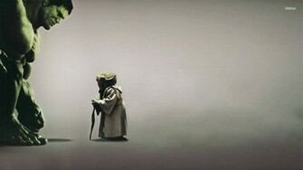 The Hulk And Yoda Wallpaper Digital Art
