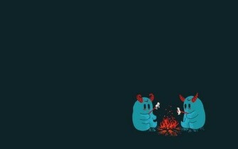 Fire Funny Threadless Campfire Wallpaper