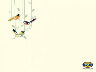 Vintage Bird Desktop Wallpaper Fossil
