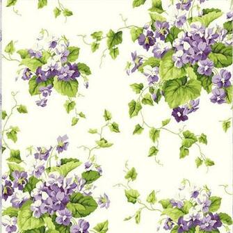 Violets Pochoir