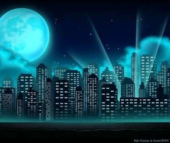 Superhero City Backdrops Cityscape Backdrop