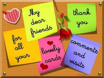 Thank You Card For All My Dn Friends Wallpaper