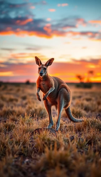 Red Kangaroo Wallpaper