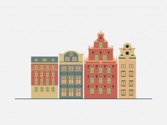 Gamla Stan Digital Drawing Wallpaper