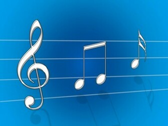 Blue Music Notes Background HD Pictures Wallpaper IsgHD