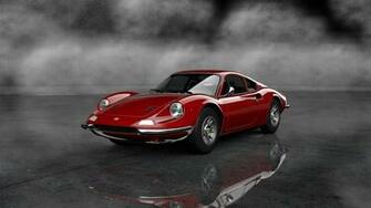Ferrari Dino Red Colour Full HD Wallpaper
