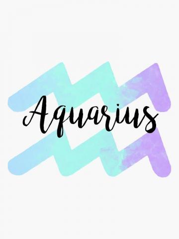 Aquarius Sticker By Winifredjune Zodiac Signs