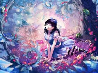 Girl Fairy Forest Anime Design HD Wallpaper