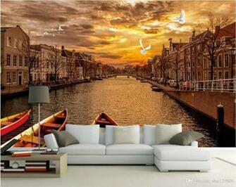 3d Room Wallpaper Landscape Custom Photo Mural Europe In Venice