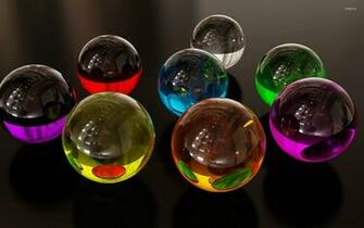 Glass Marbles Wallpaper 3d
