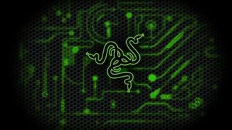 Razer Green Circuit Logo HD 1080p Wallpaper Compatible For