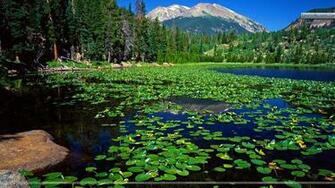 Lake Stones Mountain Rocky National Park Colorado Wallpaper