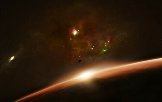 Outer Space Nebulae Desktop Pc And Mac Wallpaper