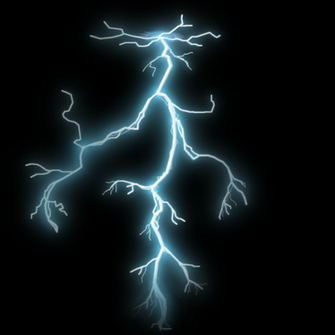 Blue Lightning White Background Bolt Png