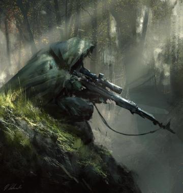 Sniper Rifle Artwork Soldier Darek Zabrocki
