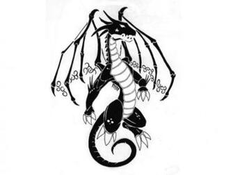 Black And White Dragon Tattoo Cliparts Co