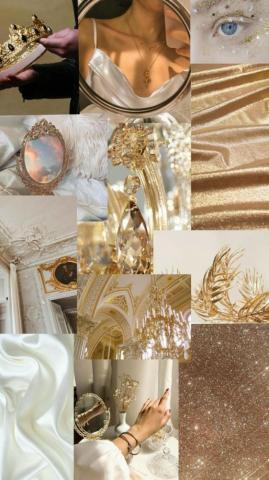 Gold White Aesthetic Desktop Wallpaper Pastel