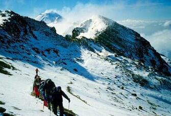 Ascent Of Iztaccihuatl In Background The Popocatepetl Photos