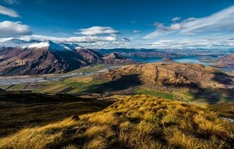 Wallpaper Wanaka New Zealand Lake Mountain