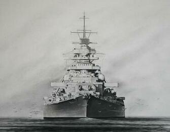 Battleship Bismarck By Rainerkalwitz