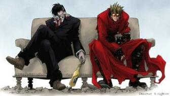 Nicholas D Wolfwood Trigun Vash The Stampede HD Wallpaper