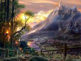Hidden City Fantasy Wallpaper