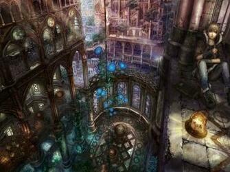 Love Treehouses Anime Treehouse City Wallpaper