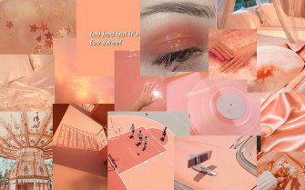 A Beautiful Background Featuring Hues Of Orange Peach Pink Wallpaper