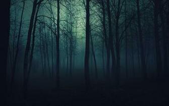 In A Creepy Night Autum Forrest Wallpaper