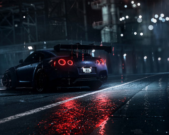 Wallpaper Nissan Gt R Sportscar Art Standard