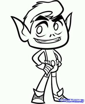 Top Teen Titans Coloring S Image Kids Pedia