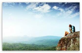Mountain Hiking HD Desktop Wallpaper High Definition Fullscreen