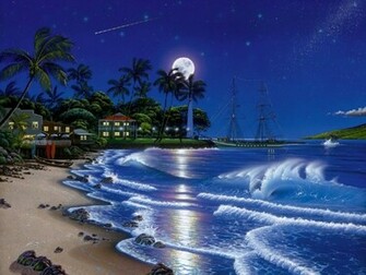 David Miller Tropical Seaside Nature Wallpaper Featuring Beaches And