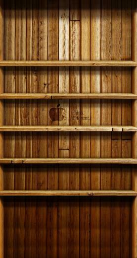 Bookshelf Wallpaper For iPhone Ios7