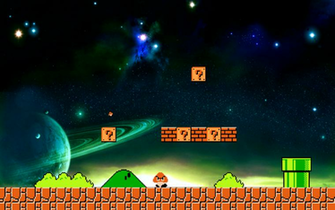 Bit Super Mario Wallpaper Background Theme Desktop